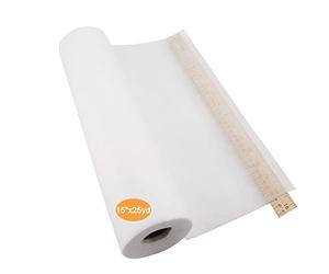 New brothread No Show Mesh Machine Embroidery Stabilizer Backing 15" x25Yd (38cmx23M) roll - Light Weight 50gm (1.8oz) - Cut into Variable Sizes for Machine Embroidery and Hand Sewing