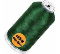 New brothread - Single Huge Spool 4000M/Each Polyester Machine Embroidery Thread 40WT for Commercial and Domestic Machines - Deep Green