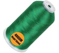 New brothread - Single Huge Spool 4000M/Each Polyester Machine Embroidery Thread 40WT for Commercial and Domestic Machines - Christmas Green