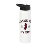 New Brunswick New Jersey Est 1730 Vintage Stainless Steel Insulated Water Bottle