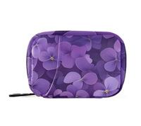 New Brunswick Purple Violet Beauty Summer Flower Medication Bags with Detachable Compartments Attachable Organizer Travel case