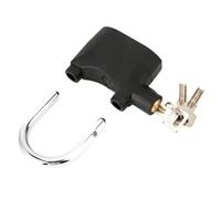 New Built-in Movement Sensor Security 110db Siren Alarm Lock Universal Anti-Theft Padlock for Bicycle Motorcycle Door Gate(Short-Silver)