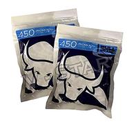 New BULL BRAND 450 Micro Filter Tips 4.6MM RESEALABLE Bag Cigarette Tobacco (10)