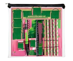 New Bumper Stationery Set, Jot Down Magical Spells, Including Ruler, A5 Notebook, Pencil Case, Eraser, Ballpoint, Pen, Pencil & 4 x Colouring Pencils, A Great Gift for Kids.