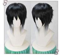 New Bungo Stray Dogs Cosplay Ryunosuke Akutagawa Wig Black White Heat Resistant Syntehtic Hair Cosplay Wig+ Wig Hat