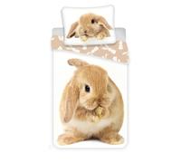 Brown Bunny Rabbit Duvet Cover 100% Cotton