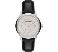 Burberry BU10000 Classic Round Beige Dial Black Leather Men's Watch