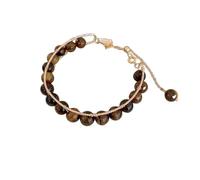 New Butterfly Natural Stone Beaded Bracelet Temperament Personalized Beaded Bracelet Versatile Light And High End Handicraft Christmas Earrings Bow (A, One Size)