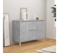Vidaxl Sideboard Concrete Grey 103.5X35X70 Cm Engineered Wood, Grey