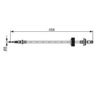 CABLE PULL PARKING BRAKE 1 987 482 792 FOR MERCEDES-BENZ M 272.946 3.0L 6cyl