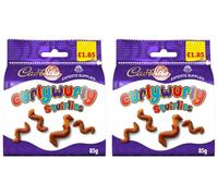 New Cad Dairy Milk Chocolate Buttons, Orange, Oreo Bites, Curly Wurly, Wispa Bitsa, Caramel Nibbles Bag £1.85 PMP 85g Perfect for Christmas & New Year 2025 (x2, Curly Wurly Bag)