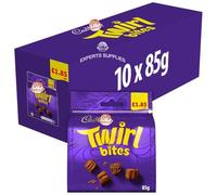 New Cad Dairy Milk Chocolate Buttons, Orange, Oreo Bites, Curly Wurly, Wispa Bitsa, Caramel Nibbles Bag £1.85 PMP 85g Perfect for Christmas & New Year 2025 (10 Bags, Twirl Bites)