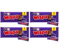 New Cad Dairy Milk Chocolate Wispa, Crunchie, Twirl, Caramel, Double decker Bars Multipack NewMars & NewSnickers Milk Chocolate Perfect for Sharing (x4, Wispa Multipack)