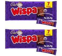 New Cad Dairy Milk Chocolate Wispa, Crunchie, Twirl, Caramel, Double decker Bars Multipack NewMars & NewSnickers Milk Chocolate Perfect for Sharing (x2, Wispa Multipack)