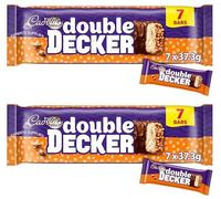 New Cad Dairy Milk Chocolate Wispa, Crunchie, Twirl, Caramel, Double decker Bars Multipack NewMars & NewSnickers Milk Chocolate Perfect for Sharing (x2, Double Decker Multipack)
