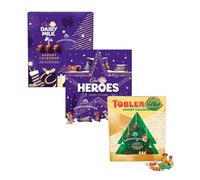 New Cad Dairy Milk Chunks, Heros and NewTobleron Advent Calander Pack of 3 Perfect for Christmas Countdown 2025