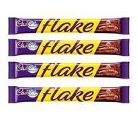 New Cad Dairy Milk Wholnut, Fruit & Nut, Caramel, Double Decker, Crunchie, Jelly Pop Candy Bar Perfect For Sharing and Gifting for Easter, Christmas and New Year (Pack Of 4, Flake Bar)