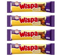 New Cad Dairy Milk Wholnut, Fruit & Nut, Caramel, Double Decker, Crunchie, Jelly Pop Candy Bar Perfect For Sharing and Gifting for Easter, Christmas and New Year (Pack Of 4, Wispa Gold Bar)