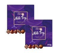 New Cad Milk Tray Chocolate Box 312g, Assorted Milk Chocolates Gift Set for Birthdays, Anniversaries & Special Occasions Perfect for Christmas (x2)