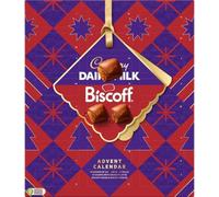 New Cadbury's Biscoff Chocolate Advent Calendar 236g - Luxury Milk Chocolate & Lotus Biscoff Treats - Premium Christmas Countdown Box