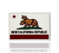 New California Republic Flag Morale Patch | Funny Tactical Backpack Patches | Military Patches for Chest Pack, Vest, Dog Harness | Hook and Loop Patch, Molle Accessories (NCR Flag)