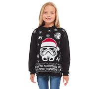 New Camp Ltd Boys Girls Kids Children Unisex Christmas Xmas Knitted Novelty, Retro, Elf, Football Jumper Sweater Star Wars Storm Trooper Christmas Xmas 2017 Exclusively to for Ages 2-14 Years