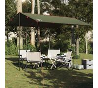 (brown, 366 x 306 cm) vidaXL Camping Tarp Outdoor Tarpaulin Shelter Sunshade Tent Tarp Waterproof