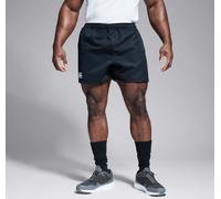 Canterbury Men's Professional Cotton Shorts | Rugby Short | Internal Drawstring & Pockets | Gym/Training Short, Black, XL