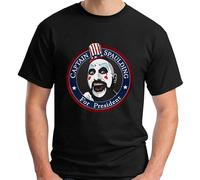 New Captain Spaulding for President Rob Zombie En'S Mens T Shirt Size Size L Black