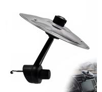 New Car Crash Cymbal,Car Cymbal Vent Mini Drum Collision Cymbal Suitable For Car Ventilation Grasp The Rhythm Car Interior Decoration (Silver)