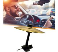 New Car Crash Cymbal,Car Cymbal Vent Mini Drum Collision Cymbal Suitable For Car Ventilation Grasp The Rhythm Car Interior Decoration (Gold)