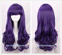 New Cardcaptor Sakura Daidouji Tomoyo Cosplay Wigs 65cm Long Purple Wavy Wig Heat Resistant Synthetic Hair Perucas Costume Wig+C