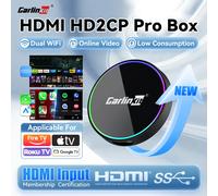New CarlinKit HD2CP Pro CarPlay to HDMI Wireless CarPlay Android Auto Support HDMI Device 2K Video Streaming Smart Box Plug&Play Brands Genuine HD2CP Pro