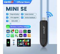New CarlinKit Mini 5 SE Wireless Carplay Adapter For iPhone 5Ghz WiFi BT Fast Stable Connect For Spotify Waze Split Screen Box Mini 3 Pro