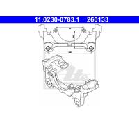 New Carrier, brake caliper for AUDI VW:A5,TT,A4 B8,CC B6,A5 / S5 3C0615125