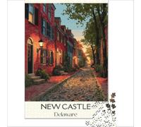 New Castle Delaware for Adults 1000 Piece Puzzle | a festive family activity to enjoy together on christmas eve while waiting for the celebrations to enjoy at home38x26cm