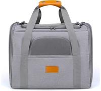 New Cat Backpack Portable Foldable Pet Outing Bag Breathable Single Shoulder Dog Treat Carrier Suitable for outdoor, travel, walking, camping(Color:GRAY)