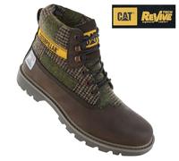 CAT Caterpillar Colorado 2.0 Harris Tweed Boots P111325 Leather Boots Brown New