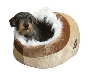 NEW Cat Kitten Dog Plush Cushy Cave Bed Beige Medium 36282