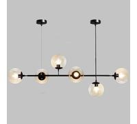 New Chandelier Commerical Modern 6-Home Retro Classic Lobby Linear Vintage Glass Globe Pendant Home Retro Classic Lobby Fixture Adjustable Height Kitchen Island Home Retro Cl