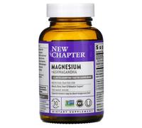 New Chapter Magnesium Glycinate + Ashwagandha 325 mg - Calming Support for Relaxation, Muscle Recovery, Heart & Bone Health, 2.5x Absorption