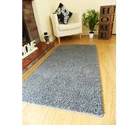 NEW CHARCOAL GREY SHAGGY MATS MACHINE WASHABLE NON SLIP LARGE SMALL BEDROOM RUGS (50 x 80 CM)
