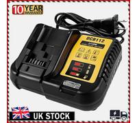 NEW Charger For Dewalt DCB112 12-20V Max Li-Ion for DCB184 DCB182 DCB200 Battery