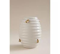 New Charming And Elegant Design Stonware White Bee Vase Perfect For Any Space Shelf Side table Flower Vase Home Decor - D001