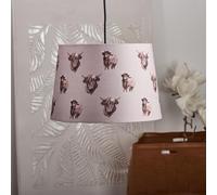 New Charming Brown Highland Cow Tapered Shade Perfect Blend of Country Chic and Modern Style, Ideal for Cozy Homes Any Room Decor -N01