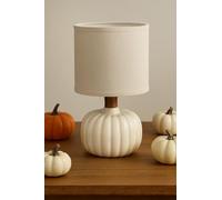 New Charming Cream Pumpkin Table Lamp, Autumn-Inspired Decorative Lighting for a Cozy Interior Touch Ideal for Living Rooms, Bedrooms, or Entryways Home Decor -A32