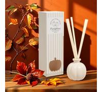 New Charming Cream Speckled Pumpkin-Shaped Diffuser,Autumn Aroma Diffuser with Almond, Vanilla, Pumpkin & Spiced Scent Notes Perfect for Creating a Cosy Seasonal Atmosphere in Living Rooms Home Decor