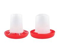 new Chick Waterer Feeder Plastic Automatic Poultry Waterer Food Containers for Chickens Birds Pigeons Quails Easy to Use (Feed Water Bucket)