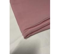 New Chiffon Sheer Fabric Plain Crepe Polyester Woven Dress Wedding Arch Material 44''-112cm (Dusty Pink, 2 Meter)