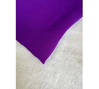 New Chiffon Sheer Fabric Plain Crepe Polyester Woven Dress Wedding Arch Material 44''-112cm (Purple, 5 Meter)